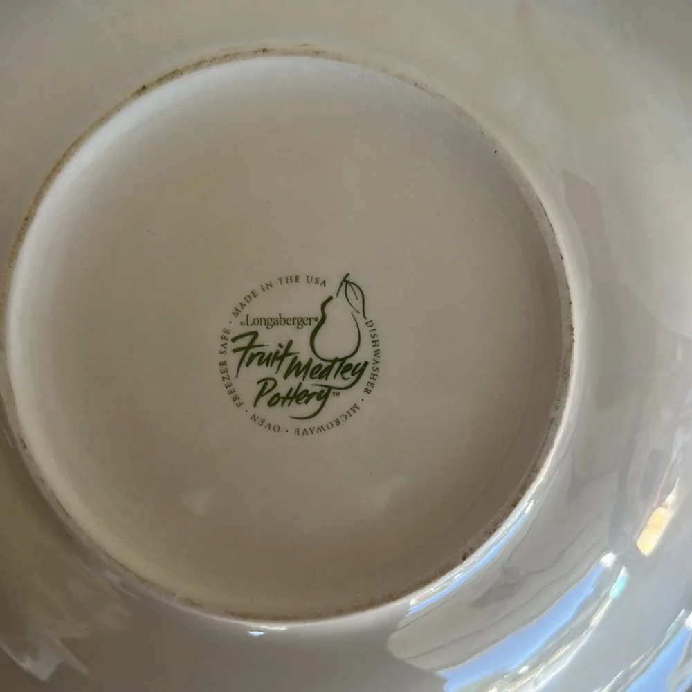 Longaberger “Fruit Medley” large serving bowl - Picture 3 of 3